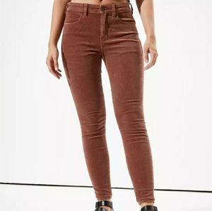 AE Corduroy high rise skinny Jean's